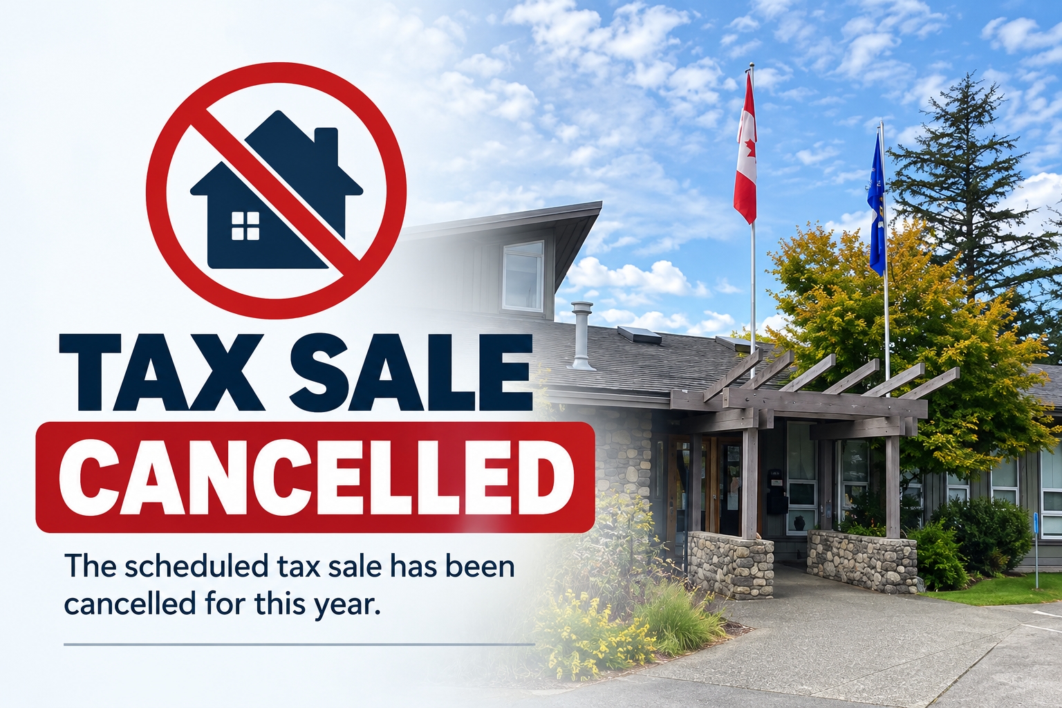 Tax sale cancelled